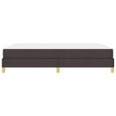 vidaXL Boxrugós ágy matracmal Sötét Barna 140 x 190 cm szövet