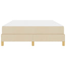 vidaXL Boxrugós ágy matracmal Krém 140 x 190 cm szövet