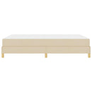 vidaXL Boxrugós ágy matracmal Krém 140 x 190 cm szövet