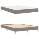 vidaXL Boxrugós ágy matracmal Tópszínű 140 x 200 cm szövet