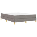 vidaXL Boxrugós ágy matracmal Tópszínű 140 x 200 cm szövet