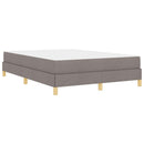 vidaXL Boxrugós ágy matracmal Tópszínű 140 x 200 cm szövet