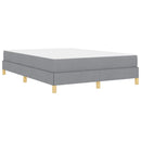 vidaXL Boxrugós ágy matracmal Világosszürke 160 x 200 cm szövet