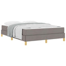 vidaXL Boxrugós ágy matracmal Tópszínű 160 x 200 cm szövet
