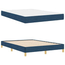 vidaXL Boxrugós ágy matracmal Kék 160 x 200 cm szövet