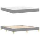 vidaXL Boxrugós ágy matracmal Világosszürke 180 x 200 cm szövet