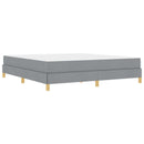 vidaXL Boxrugós ágy matracmal Világosszürke 180 x 200 cm szövet