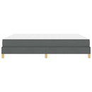 vidaXL Boxrugós ágy matracmal Sötétszürke 180 x 200 cm szövet
