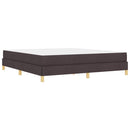 vidaXL Boxrugós ágy matracmal Sötét Barna 180 x 200 cm szövet
