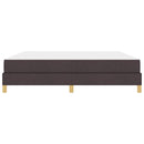 vidaXL Boxrugós ágy matracmal Sötét Barna 180 x 200 cm szövet