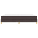 vidaXL Boxrugós ágy matracmal Sötét Barna 180 x 200 cm szövet