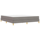 vidaXL Boxrugós ágy matracmal Tópszínű 180 x 200 cm szövet