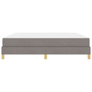 vidaXL Boxrugós ágy Taupe és Barna 180 x 200 cm Textil és mérnöki fa