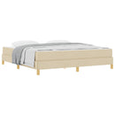 vidaXL Boxrugós ágy matracmal Krém 180 x 200 cm szövet