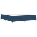 vidaXL Boxrugós ágy matracmal Kék 180 x 200 cm szövet
