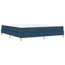 vidaXL Boxrugós ágy matracmal Kék 180 x 200 cm szövet