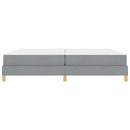 vidaXL Boxrugós ágy matracmal Világosszürke 200 x 200 cm szövet