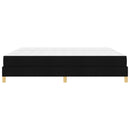 vidaXL Boxrugós ágy matracmal Fekete 200 x 200 cm szövet