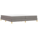 vidaXL Boxrugós ágy matracmal Tópszínű 200 x 200 cm szövet