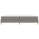 vidaXL Boxrugós ágy matracmal Tópszínű 200 x 200 cm szövet