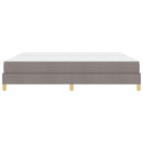 vidaXL Boxrugós ágy matracmal Tópszínű 200 x 200 cm szövet