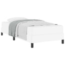 vidaXL Ágykeret matracmal Tiszta Fehér 90 x 200 cm szövet