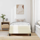 vidaXL Ágykeret matracmal Krém 90 x 200 cm szövet
