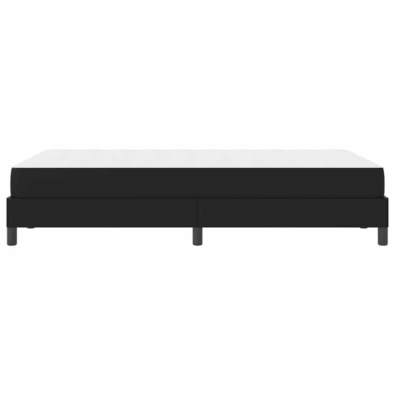 vidaXL Ágy matracmal Fekete 120 x 190 cm Műbőr