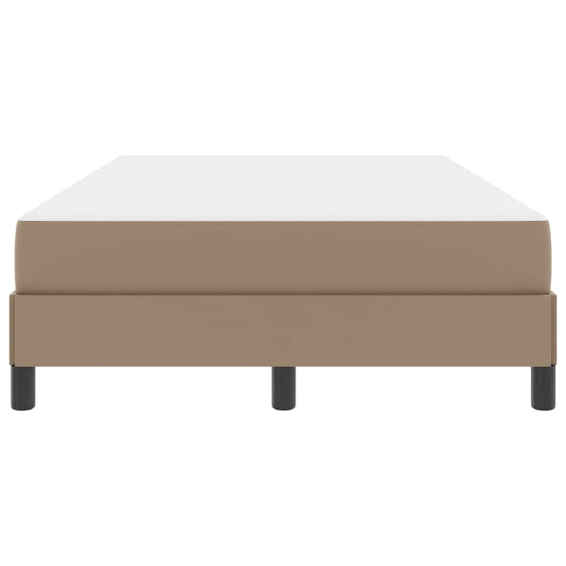 vidaXL Ágy matracmal Cappuccino 120 x 190 cm Műbőr