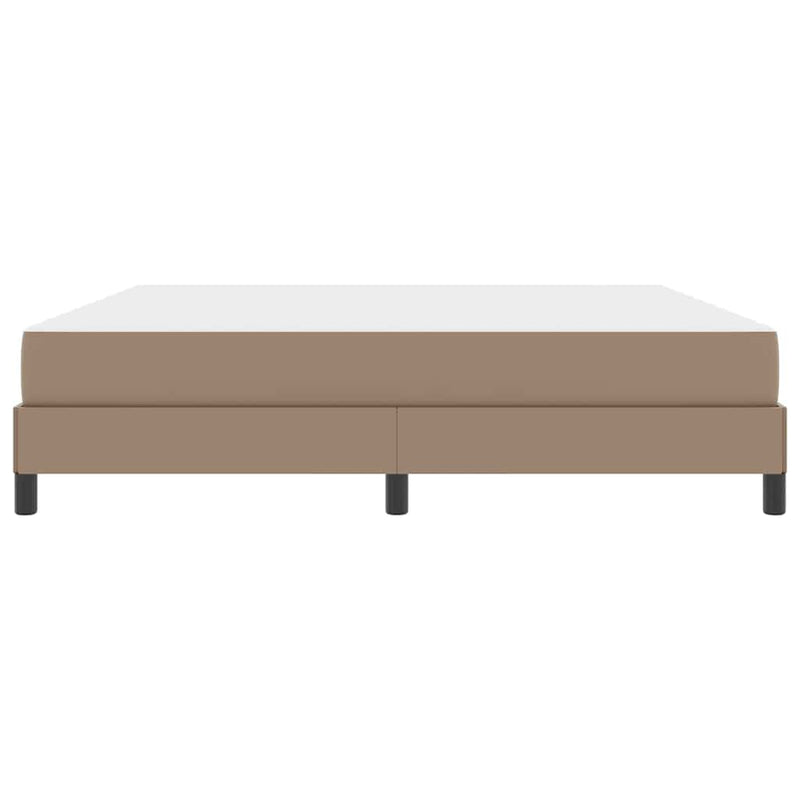 vidaXL Ágy matracmal Cappuccino 180 x 200 cm Műbőr