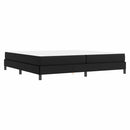 vidaXL Ágykeret matracmal Fekete 200 x 200 cm szövet