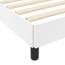 vidaXL Ágykeret matracmal Tiszta Fehér 200 x 200 cm szövet