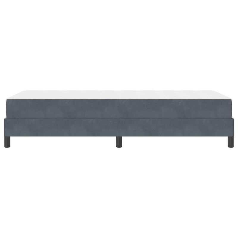 vidaXL Boxspring ágy matraccal Sötétszürke 80 x 200 cm Bársony
