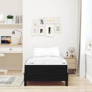 vidaXL Boxspring ágy matraccal matracmal Fekete 80 x 200 cm Bársony