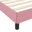 vidaXL Boxrugós ágy matracmal Rózsaszín 80 x 200 cm szövet