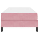 vidaXL Boxrugós ágy matracmal Rózsaszín 80 x 200 cm szövet