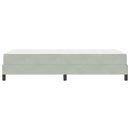 vidaXL Boxspring ágy matraccal Világosszürke 90 x 190 cm Bársony