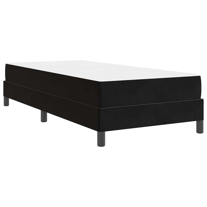 vidaXL Boxspring ágy matraccal matracmal Fekete 90 x 190 cm Bársony