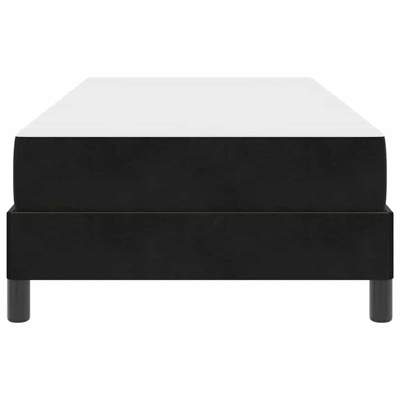 vidaXL Boxspring ágy matraccal matracmal Fekete 90 x 190 cm Bársony