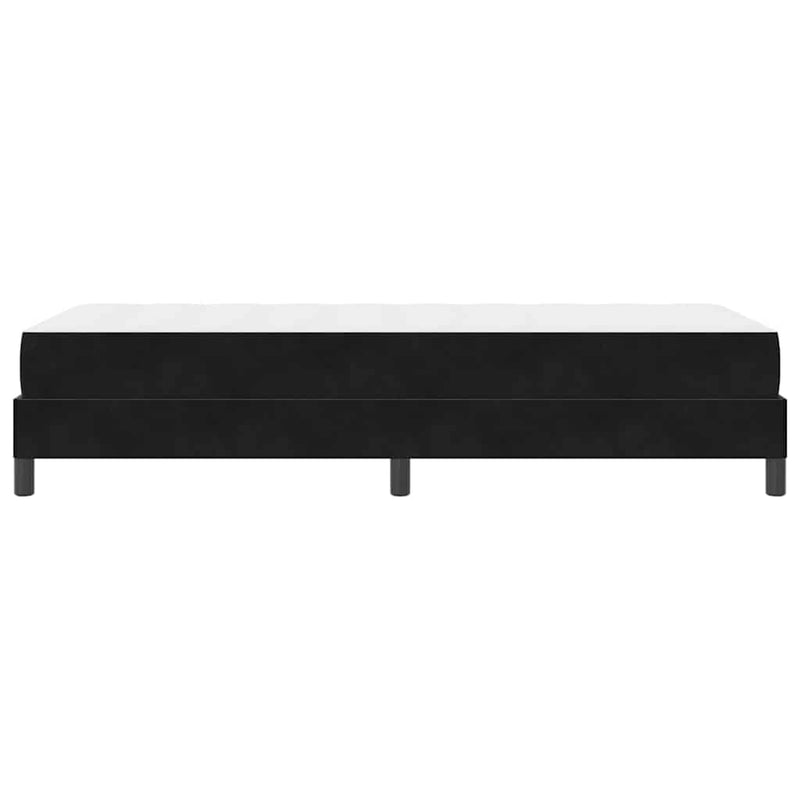 vidaXL Boxspring ágy matraccal matracmal Fekete 90 x 190 cm Bársony