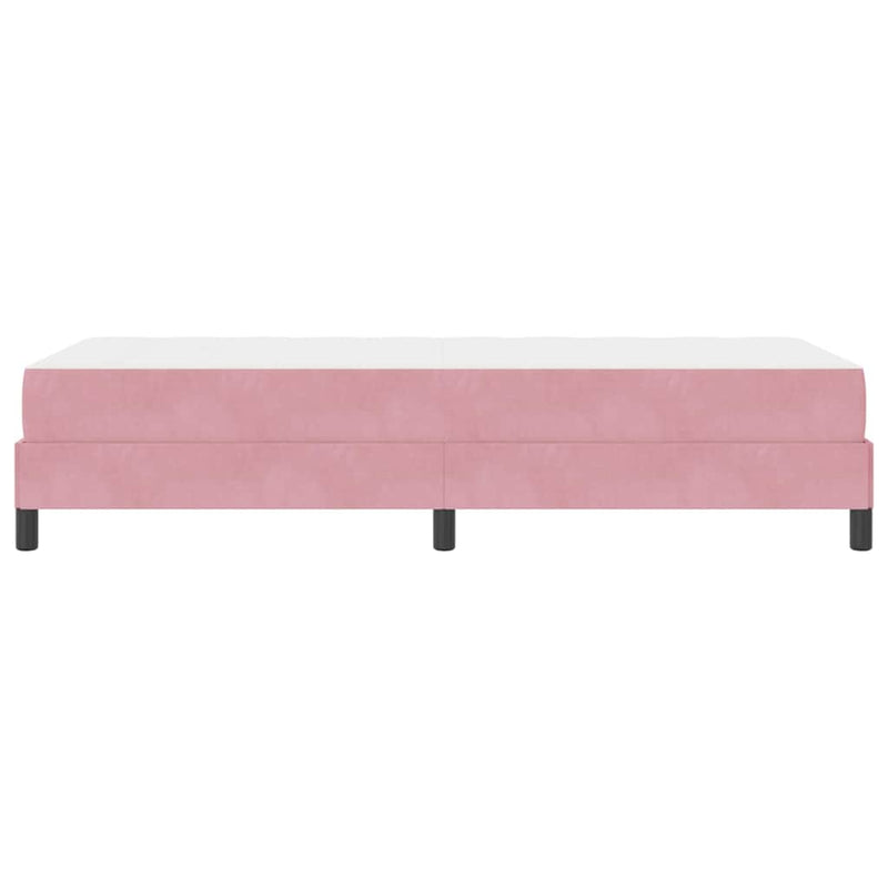vidaXL Boxspring ágy matraccal matracmal Rózsaszín 90 x 190 cm Bársony
