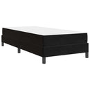 vidaXL Boxrugós ágy matracmal Fekete 90 x 200 cm szövet