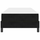 vidaXL Boxspring ágy matraccal matracmal Fekete 90 x 200 cm Bársony