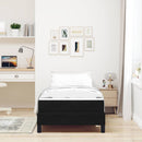 vidaXL Boxrugós ágy matracmal Fekete 100 x 200 cm szövet
