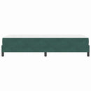 vidaXL Boxrugós ágy matracmal Sötétzöld 100 x 200 cm szövet