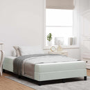 vidaXL Boxrugós ágy matracmal Világosszürke 120 x 190 cm szövet
