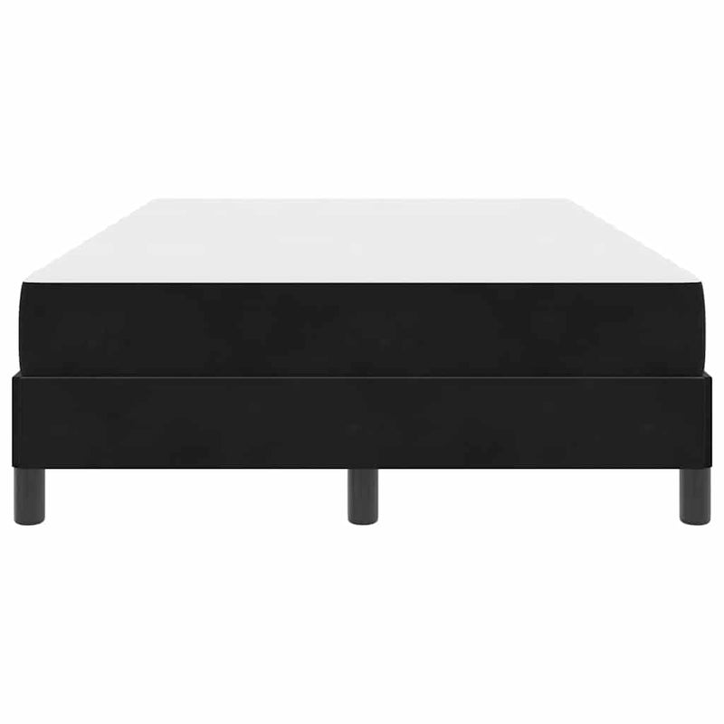 vidaXL Boxspring ágy matraccal matracmal Fekete 120 x 190 cm Bársony