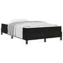 vidaXL Boxrugós ágy matracmal Fekete 120 x 190 cm szövet