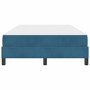 vidaXL Boxspring ágy matraccal Sötét kék 120 x 190 cm Bársony
