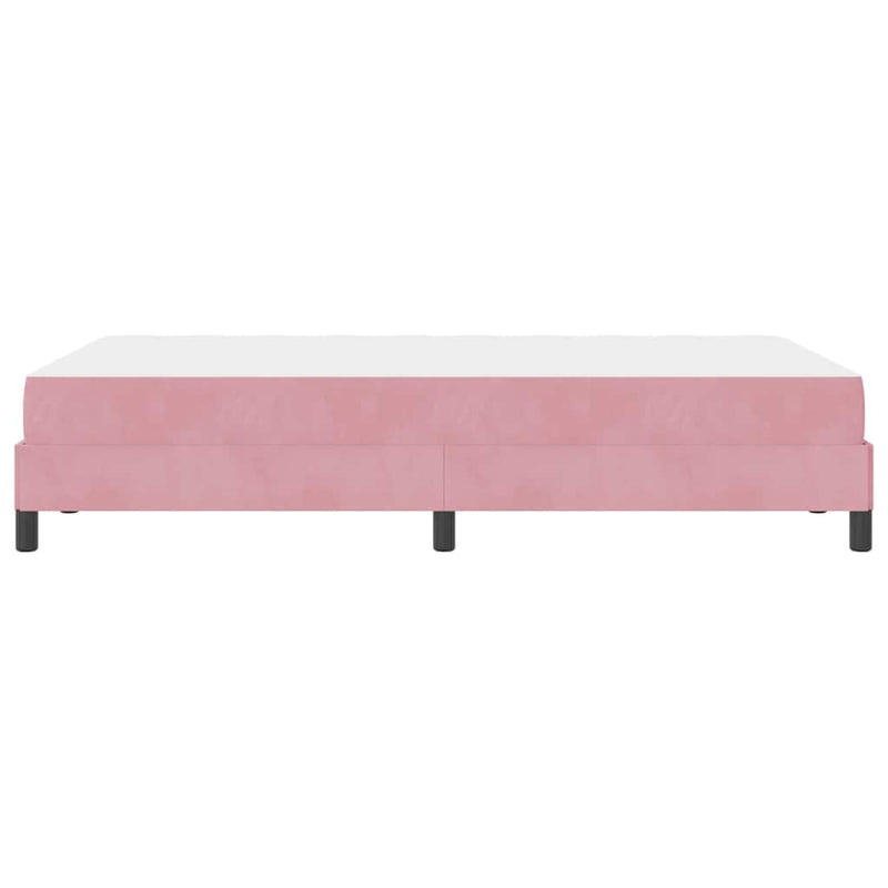 vidaXL Boxspring ágy matraccal Rózsaszín 120 x 190 cm Bársony